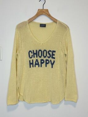 Wooden Ships SHIRT TAIL V COTTON sweater , sz : medium